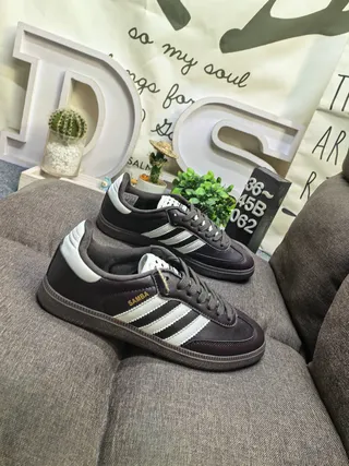 Adidas Samba Brown and White Lifestyle Sneakers 9