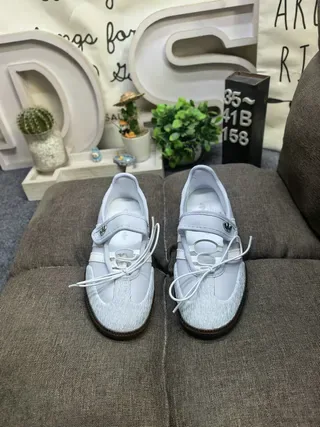 Adidas Samba Light Blue Leather-Like Lifestyle Sneakers 10