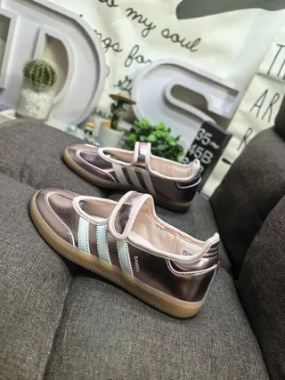 Adidas Samba Chaussures Mary Jane Rose Gold Métallique 7