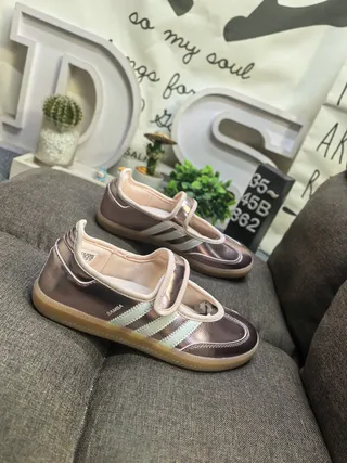 Adidas Samba Chaussures Mary Jane Rose Gold Métallique 9