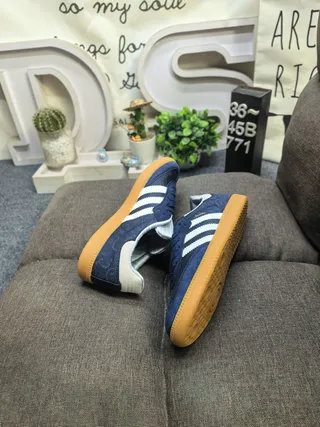 Adidas Samba Navy Blue Suede Lifestyle Sneakers 6