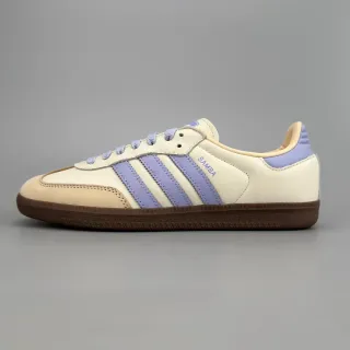 Adidas Samba Off-White and Lavender Purple Lifestyle Sneakers