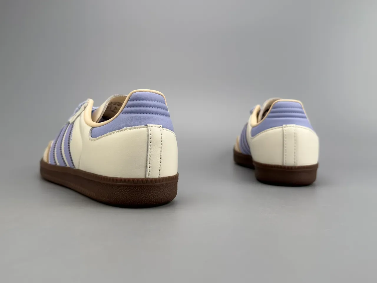 Adidas Samba Off-White and Lavender Purple Lifestyle Sneakers 4