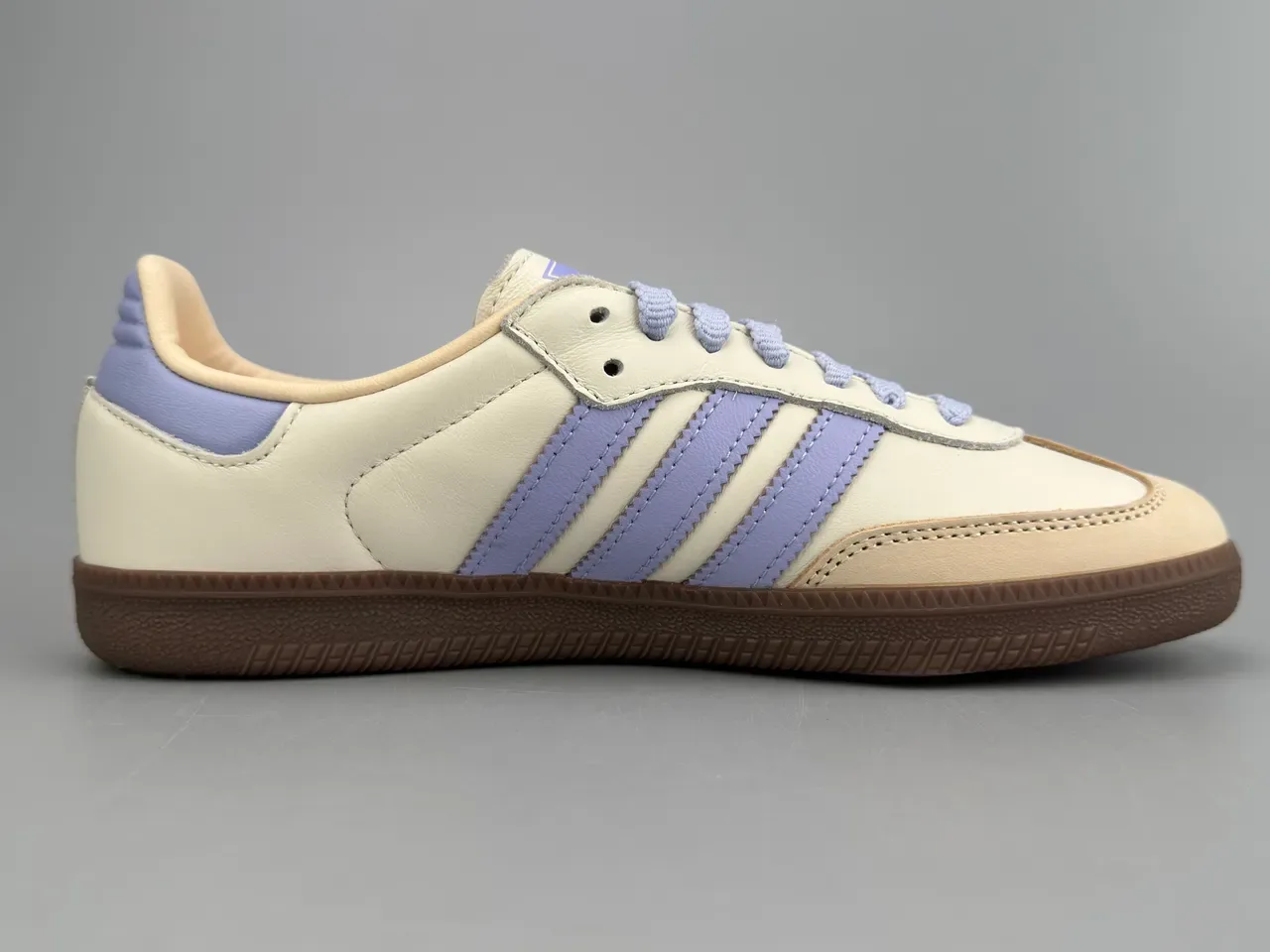 Adidas Samba Off-White and Lavender Purple Lifestyle Sneakers 10