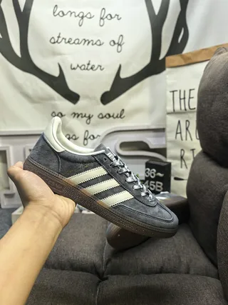 Adidas Samba OG Gray and Cream Lifestyle Sneakers 5