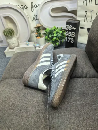 Adidas Samba OG Gray and Cream Lifestyle Sneakers 6