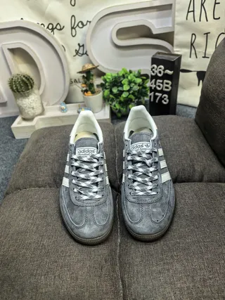 Adidas Samba OG Gray and Cream Lifestyle Sneakers 10