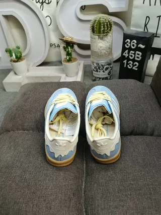 Adidas Samba OG 浅蓝色麂皮生活运动鞋 8