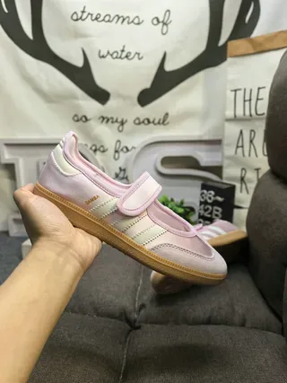 Adidas Samba OG Pink and Mint Lifestyle Sneakers 5