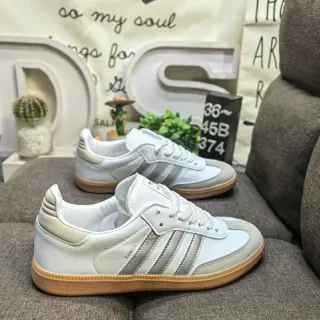 Adidas Samba OG White Beige Silver Lifestyle Sneakers