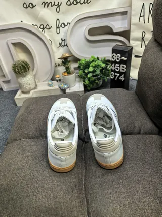 Adidas Samba OG White Beige Silver Lifestyle Sneakers 8