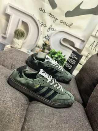 Adidas Samba Olive Green Suede Lifestyle Sneakers 9