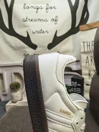 Adidas Samba White and Black Lifestyle Sneakers 3