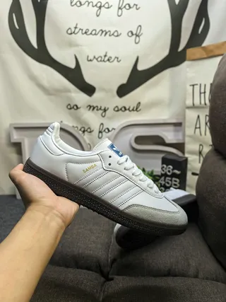 Adidas Samba White and Black Lifestyle Sneakers 5