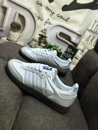 Adidas Samba White and Black Lifestyle Sneakers 7