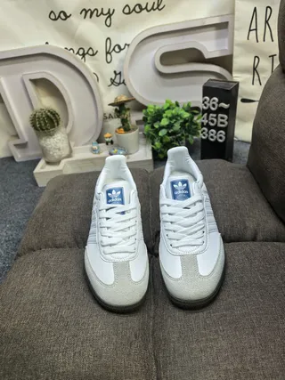 Adidas Samba White and Black Lifestyle Sneakers 10