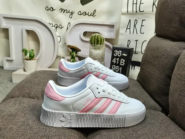 Adidas Samba White and Silver Metallic Lifestyle Sneakers 11
