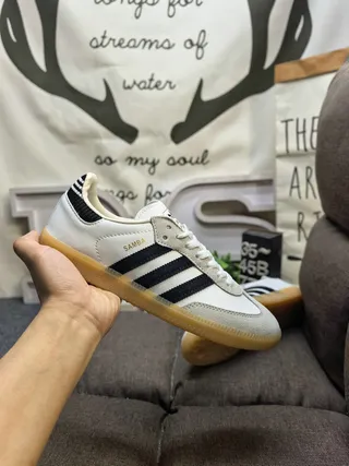 Adidas Samba White Black Gum Lifestyle Sneakers 5