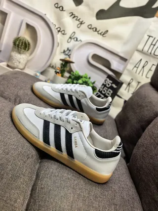 Adidas Samba White Black Gum Lifestyle Sneakers 7