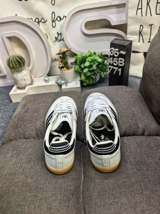 Adidas Samba White Black Gum Lifestyle Sneakers 8