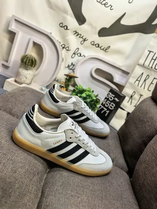 Adidas Samba White Black Gum Lifestyle Sneakers 9