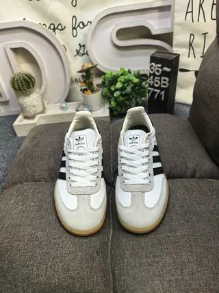 Adidas Samba White Black Gum Lifestyle Sneakers 10