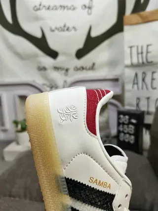 Adidas Samba White Black Red Gum Lifestyle Sneakers 3