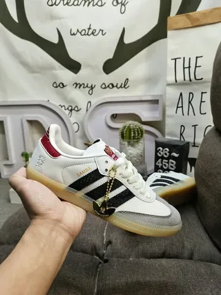 Adidas Samba White Black Red Gum Lifestyle Sneakers 5