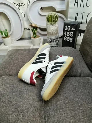 Adidas Samba White Black Red Gum Lifestyle Sneakers 6