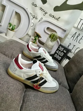 Adidas Samba White Black Red Gum Lifestyle Sneakers 9