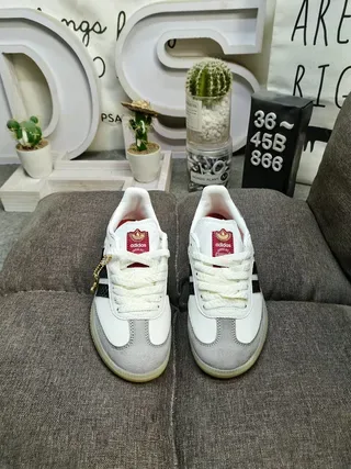 Adidas Samba White Black Red Gum Lifestyle Sneakers 10