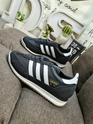 Adidas SL 72 Black White Lifestyle Sneakers 7