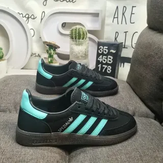 Adidas Spezial Black and Turquoise Lifestyle Sneakers