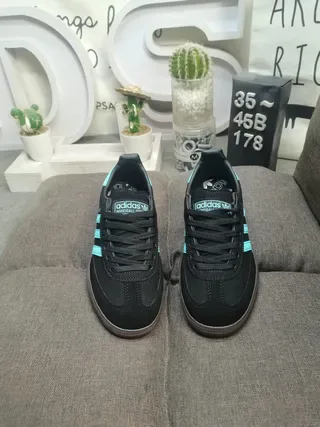 Adidas Spezial Black and Turquoise Lifestyle Sneakers 10