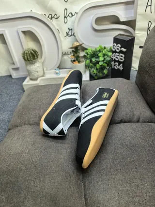 Adidas Spezial Black and White Laceless Lifestyle Sneakers 6