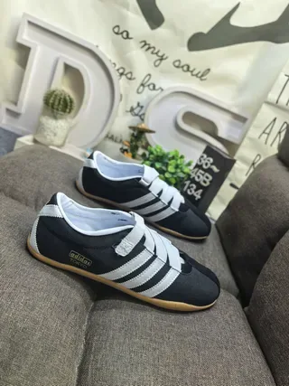 Adidas Spezial Black and White Laceless Lifestyle Sneakers 9