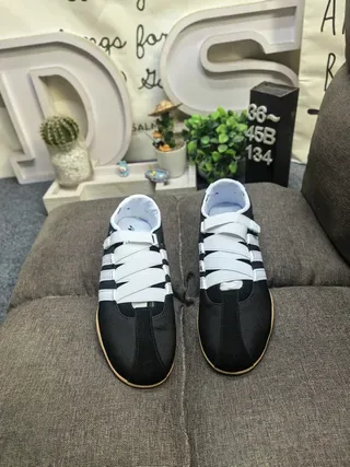 Adidas Spezial Black and White Laceless Lifestyle Sneakers 10