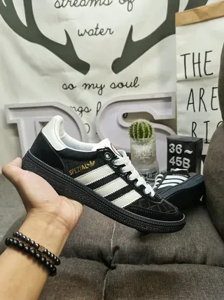 Adidas Spezial Black and White Lifestyle Sneakers 5