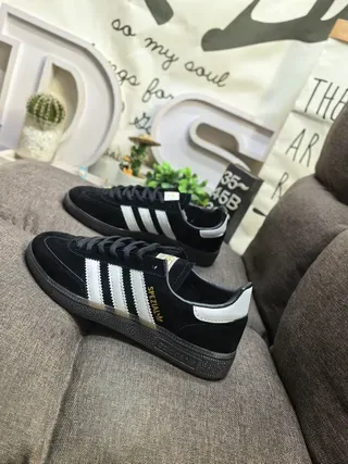 Adidas Spezial Black and White Suede Lifestyle Sneakers 7