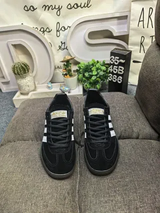 Adidas Spezial Black and White Suede Lifestyle Sneakers 10