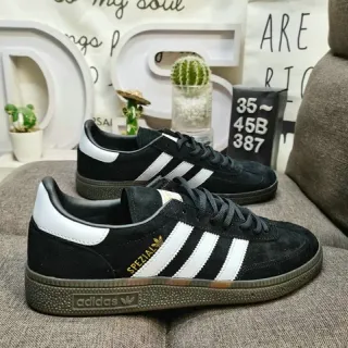 Adidas Spezial Black and White Suede Lifestyle Sneakers