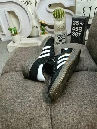 Adidas Spezial Black and White Suede Lifestyle Sneakers 6