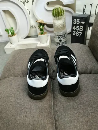 Adidas Spezial Black and White Suede Lifestyle Sneakers 8