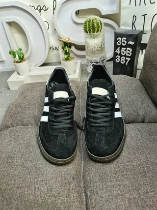 Adidas Spezial Black and White Suede Lifestyle Sneakers 10