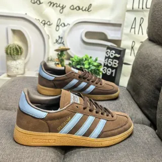 Adidas Spezial भूरा और हल्का नीला स्यूड लाइफस्टाइल स्नीकर्स