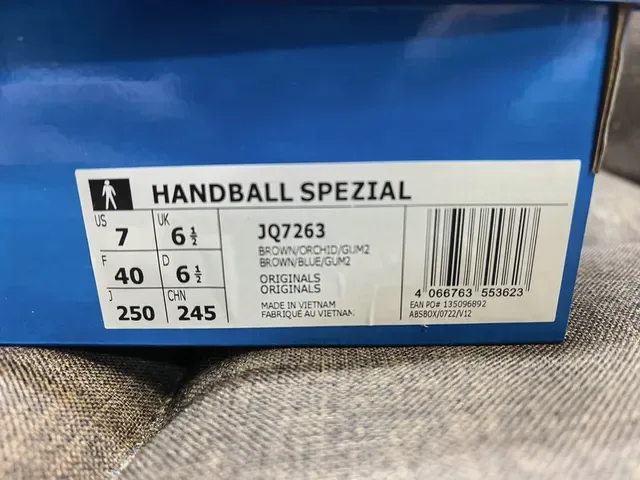 Adidas Spezial Brown and Light Blue Suede Lifestyle Sneakers 2