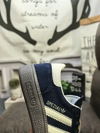 Adidas Spezial Gray and Cream Suede Lifestyle Sneakers 3