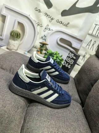 Adidas Spezial Gray and Cream Suede Lifestyle Sneakers 9