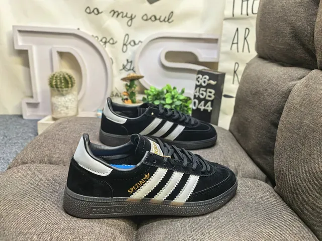 Adidas Spezial Gray and Cream Suede Lifestyle Sneakers 21