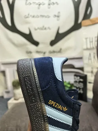 Adidas Spezial Gray and Cream Suede Lifestyle Sneakers 23